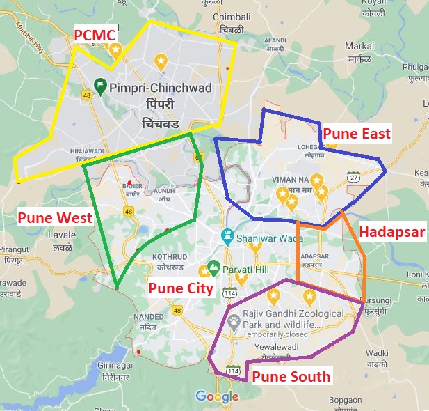 Pune-Map-Zones for PDC